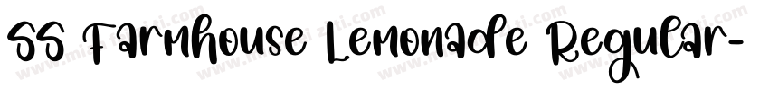 SS Farmhouse Lemonade Regular字体转换